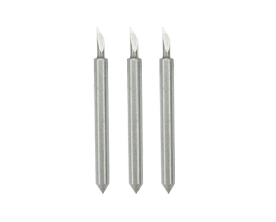 Picture of Cemented Carbide Blade 60° cutting angle for thick material (3 pcs) - ZEC-U3050