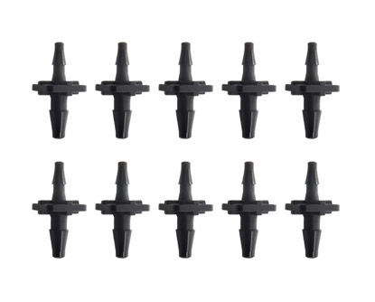Picture of Straight Through Reduction Tube Fitting ID Tubing 3.2mm to 2.4mm Nylon Black (20 pcs)