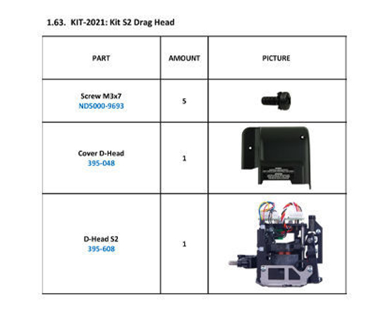 Picture of Kit S2 Drag Head - KIT-2021
