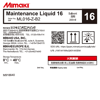 Bild von Maintenance Liquid 16 (200ml bottle) - ML016-Z-B2