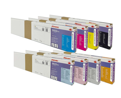 Picture of Mimaki SS22 Solvent Ink (440 ml cartridge) Lite Cyan - SS22-LC-44