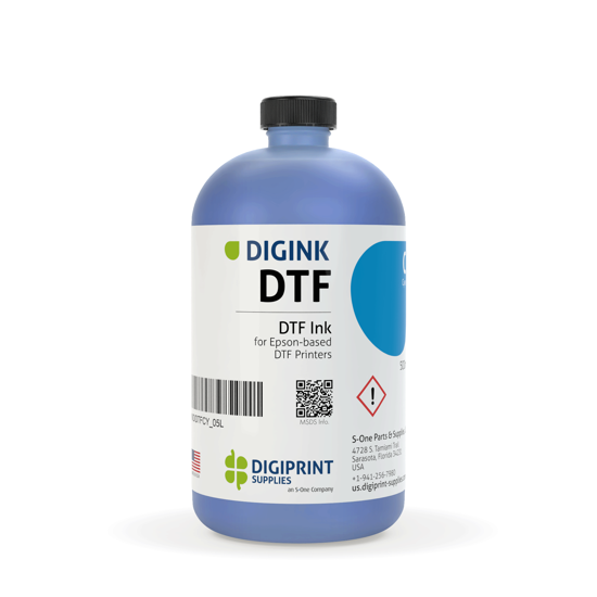 Picture of DIGINK DTF ink - Cyan (500ml bottle)